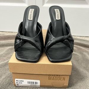 Steve Madden, Majorie mule heel, black, size 9